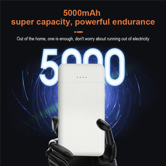 2020 newest full real 5000mAh small size Power Bank LWS-8021